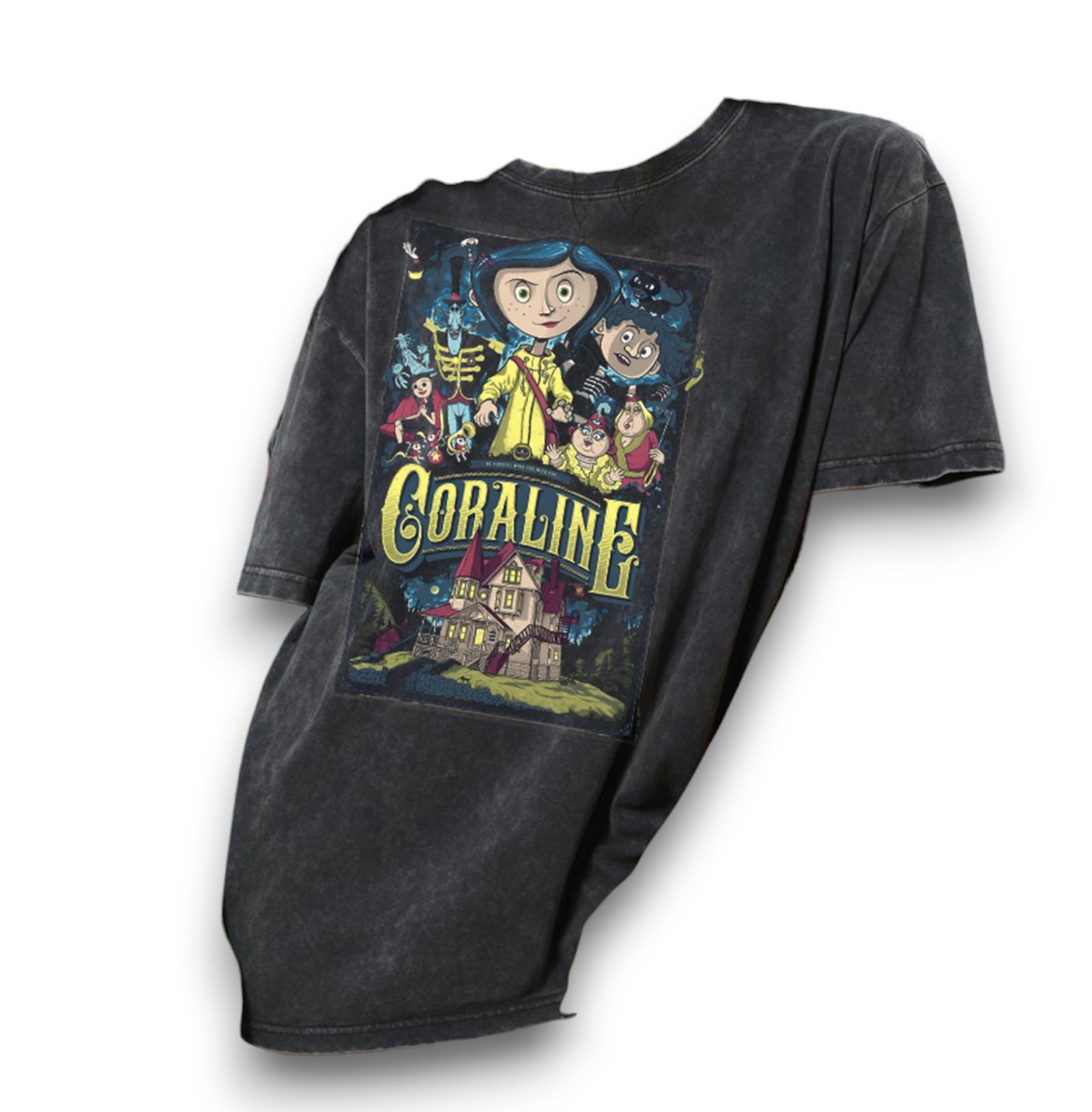 Playera estampada Coraline mineral wash - Imagen 3
