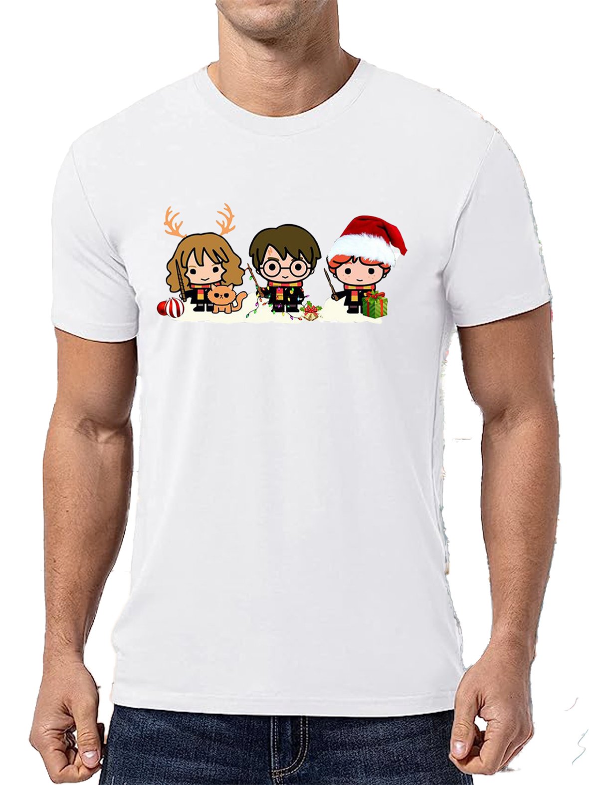 Playera caballero sublimada estampados Navideños Harry Potter